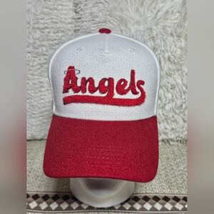 Angels Red and White Baseball Cap